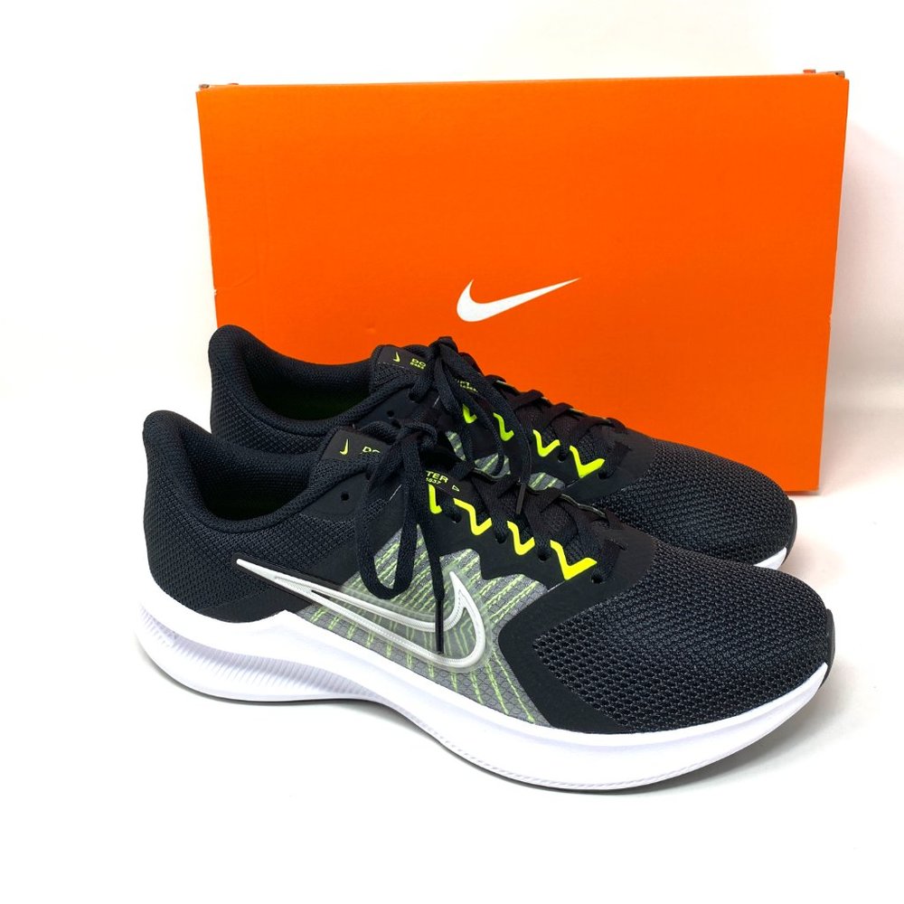 💖MEGA SALE💖Nike Men CW3411 003 Downshifter 11 Running Black Photon Dust Whit - Picture 7 of 10